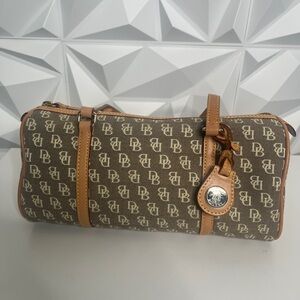 Dooney & Bourke Tan Monogram Duffel Bag